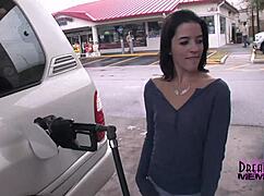 brandy bares her hot pussy in public, doesn't she?