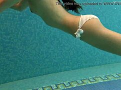 irina russaka the hot russian teen bathing underwater in public pool