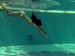 irina russaka the hot russian teen bathing underwater in public pool
