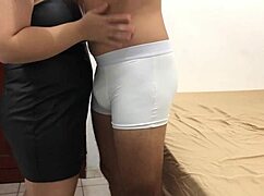 Wife Rubs Her Ass On Dick Doggy Style To Cum Dryhumping