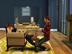 The Sims 4 cunnilingus session