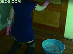 Mrs lazinski as a naive mature maid