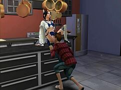 The Sims 4 cunnilingus session