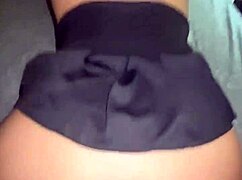 she rides big black cock, begging for anal creampie