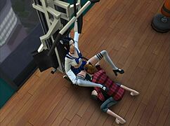 The Sims 4 cunnilingus session