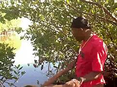 Having a quickie at the beach with monster cock