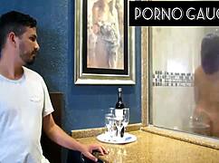 jhennicris dj loves showing her big natural tits in the sauna