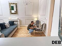 Brunette Latina With Petite Body And Shaved Pussy In Group POV Sex