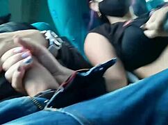 i blowjob and fuck with creampie in public bus - blakeproductions