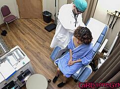Brooklyn Rossi Undergoes Her First Detailed Gyno Exam with Fingering and Spreading