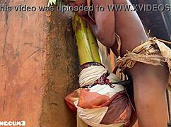 The young village warrior does something stronger. On the huge ranch.