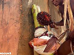 The young village warrior does something stronger. On the huge ranch.