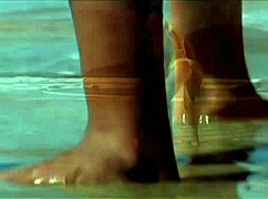 Young women enjoy intimate seaside moments