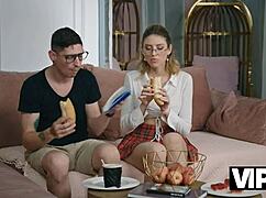 Vip4k lust for ass licking on sofa!