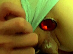 Quickie featuring butt plug and cute panties