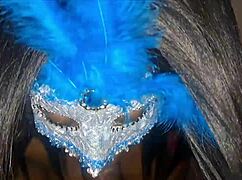 Masked Ebony Performs Blowjob Leading to Cum in Mouth