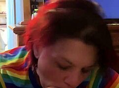 The cheating milf was deepthroating that big black cock in the interracial encounter