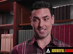 Horny girl accidentally gets double penetrated by classmates in a wild gangbang