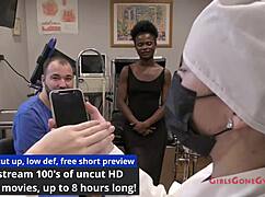 First Gyno Exam with Neighbor Rina Arem in Detailed Close-Up.