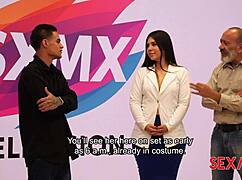 Elizabeth Marquez fucks hard after weather report!