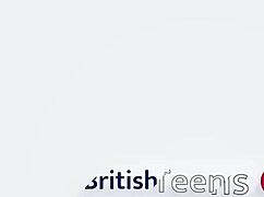 Two British Girls Stroking Lucky Fan