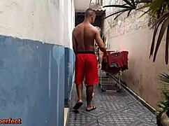 Employee Catches Boss Masturbating And Sucks Him Off!