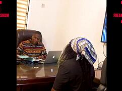 I fucked the big ass teacher applicant in my office, making her squirt everywhere.