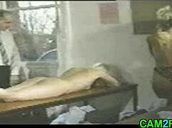 Blonde teen 18+ gets punished class!