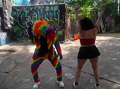 Josie Jaxxon Cheats On Husband With Gibby The Clown In Atlanta Girls Trip Doggystyle