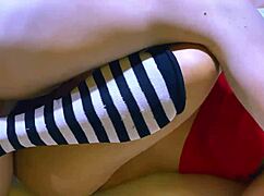 The shy teen needs to boost her grades for the cheerleading team and sleeps with the coach in his office after practice.