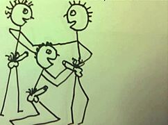 Young 18+ Fit Man Gives Two Guys Blowjob In Cartoon!