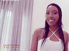 Teen Naomi Salles' intense first anal with BBC