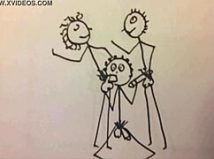 Young 18+ Fit Man Gives Two Guys Blowjob In Cartoon!