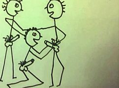 Young 18+ Fit Man Gives Two Guys Blowjob In Cartoon!