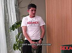 Blonde emily thorne plays with neighbor's cock