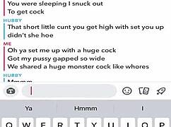 Sexting husband, 'You're cuckolded on Snap!'