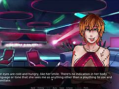 Futadom world features rough anal sex and creampie in group setting.