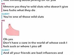 Sexting husband, 'You're cuckolded on Snap!'