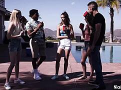 Hot Naive Teen Paige Owens Gets Gas at Party While Guy Fucks Her Deep