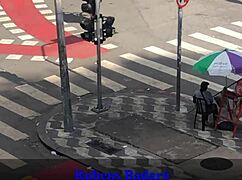 hey, shoving my dick hard into that tight little ass on the balcony