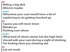 Sexting husband, 'You're cuckolded on Snap!'