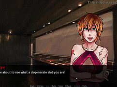 Futadom world features rough anal sex and creampie in group setting.