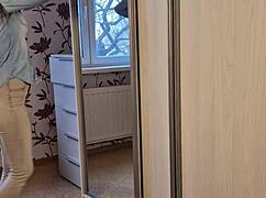 I Stuck In The Wardrobe But Got A Blowjob From My Neighbor