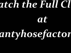 Carmen Pantyhose Jerk Off Instruction. Latina Teases with Nylon Feet.