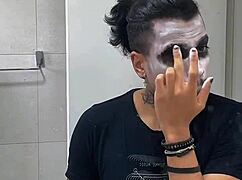 Joker performs handjob on Batman in cosplay masturbation scene