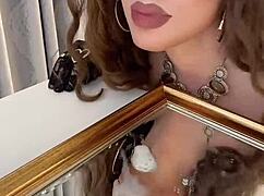 Wild Crossdresser Iskra Delivers Amazing Cumshot