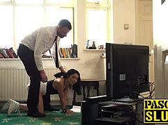 teen subslut spanked and dominated by male