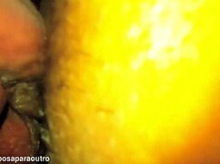 Cuckold sucks hairy ass