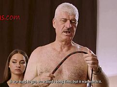 Poor amateur babe suffers chest whipping!