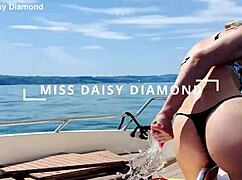 Boat wash in sexy thong swimsuit summer is here